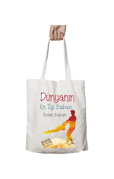 Art Hediye Dünyanın En İyi Babası Benim İki Taraf Kalıcı Yıkanabilir Okul Plaj Omuz Bez Çanta Çok Renkli Art Hediye Dünyanın En İyi Babası Benim İki Taraf Kalıcı Yıkanabilir Okul Plaj Omuz Bez Çanta Çok Renkli