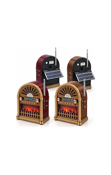Solar - İbreli Şömineli Radyo - Retro Am - Fm - Sw Usb - Type-c Sarjlı Bt - Tf - Usb Speaker Yg-6041 Solar - İbreli Şömineli Radyo - Retro Am - Fm - Sw Usb - Type-c Sarjlı Bt - Tf - Usb Speaker Yg-6041