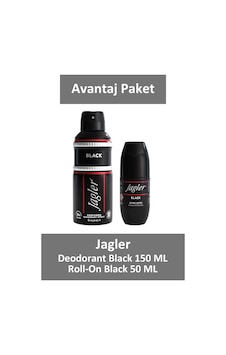 Jagler Deodorant Black 150 Ml + Jagler Man Roll-on Black 50 Ml Jagler Deodorant Black 150 Ml + Jagler Man Roll-on Black 50 Ml