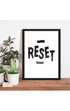 Kanvas Tablo Reset Temalı Siyah Çerçeve Görünümlü Mdf Tablo 30 X 40 Kanvas Tablo Reset Temalı Siyah Çerçeve Görünümlü Mdf Tablo 30 X 40