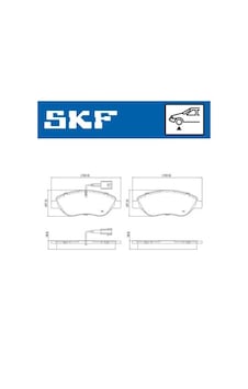 Skf Vkbp80752e Ön Fren Balatası Fişli Fıat Bravo Iı 08 14 Egea Hb 15 Alfa Romeo Mıto 08 15 Lancıa Delta Iıı 08 14 1.3d Mtj 1.4tb 1.6d Mtj 1.9d Mtj 2.0d Mtj Büyük Tip 77365188-77365808-71770002