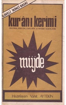 Kur'an-ı Kerim'i Okuyanlara Okutanlara Ve Yardım Edenlere Müjde Kur'an-ı Kerim'i Okuyanlara Okutanlara Ve Yardım Edenlere Müjde