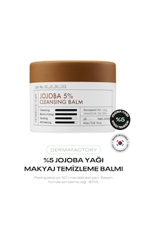 Jojoba Yağı İçeren Makyaj Temizleme Balmı Derma Factory Jojoba %5 Cleansing Balm