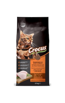 Crocus - 779 - Tavuk Etli Yetişkin Kedi Maması - Spt-gld - 15 Kg Crocus - 779 - Tavuk Etli Yetişkin Kedi Maması - Spt-gld - 15 Kg