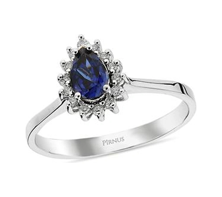 0,68 Karat Pırlanta Safir Damla Yüzük - 216000003734 0,68 Karat Pırlanta Safir Damla Yüzük - 216000003734