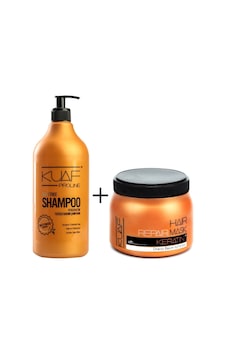 Kuaf Tuzsuz Keratin Şampuan 1 L + Keratin Saç Bakım Maskesi 500 ML Kuaf Tuzsuz Keratin Şampuan 1 L + Keratin Saç Bakım Maskesi 500 ML