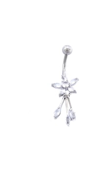 Ferizz 316l Çelik Büyük Çiçek Model Zirkon Taşlı Piercing Prc-218 Ferizz 316l Çelik Büyük Çiçek Model Zirkon Taşlı Piercing Prc-218
