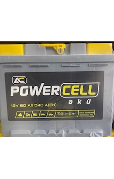 12V 60 Amper 540 AEN Powercell Akü Ü.T 2024