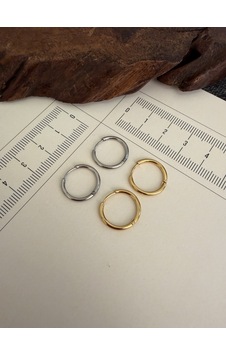 316 L Çerrahi Çelik 4 Lü Halka Küpe Seti Gold Renk Halka Küpe Çelik Küpe 12 Mm Gold - Gümüş 316 L Çerrahi Çelik 4 Lü Halka Küpe Seti Gold Renk Halka Küpe Çelik Küpe 12 Mm Gold - Gümüş