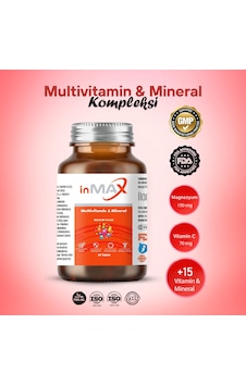 İnmax Multivitamin & Mineral İçeren Takviye Edici Gıda 30 Tablet İnmax Multivitamin & Mineral İçeren Takviye Edici Gıda 30 Tablet