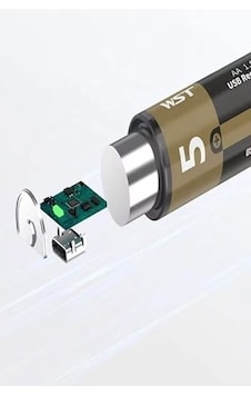 Usb Type-c Şarjlı Aa Pil 1.5v 1000+ Kez Şarj Edilebilir Lityum Kalem Pil 2'li Paket Usb Type-c Şarjlı Aa Pil 1.5v 1000+ Kez Şarj Edilebilir Lityum Kalem Pil 2'li Paket