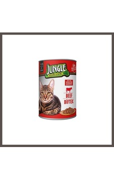 Jungle Kedi Konserve Biftekli 400gr 1 Adet Nxrlvng Jungle Kedi Konserve Biftekli 400gr 1 Adet Nxrlvng
