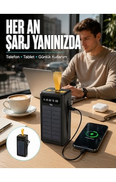 Kamp Ve Outdoor Kullanıma Uygun Güneş Panelli Yeni Nesil 10000mah 20w Powerbank Siyah Kamp Ve Outdoor Kullanıma Uygun Güneş Panelli Yeni Nesil 10000mah 20w Powerbank Siyah