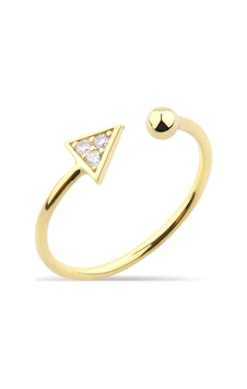 Kuyumcudukkani Taşlı Üçgen Free Size Yüzük-10372-g-w Gold Kuyumcudukkani Taşlı Üçgen Free Size Yüzük-10372-g-w Gold