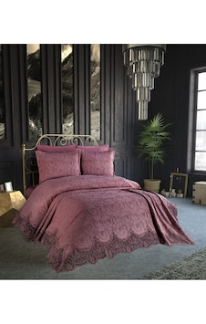 Anna Karina Home Consept Isabella 3 Parça Pike Takımı / Pique Set Mürdüm Anna Karina Home Consept Isabella 3 Parça Pike Takımı / Pique Set Mürdüm