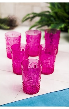 Akrilik Pembe 6'lı Kısa Bardak & Su Meşrubat Kahve Yanı Bardağı 400 Ml Cam Değildir Akrilik Pembe 6'lı Kısa Bardak & Su Meşrubat Kahve Yanı Bardağı 400 Ml Cam Değildir