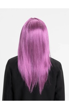 Rose Pembe Renk Düz Kesim Uzun Parti Peruğu Takma Rose Pembe Renk Düz Kesim Uzun Parti Peruğu Takma