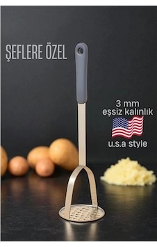 Patates Ezici 3 Mm Kalınlık 304 Paslanmaz Çelik Havuç Muz Avokado Ezici 722003 Patates Ezici 3 Mm Kalınlık 304 Paslanmaz Çelik Havuç Muz Avokado Ezici 722003