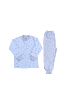 Sebi Bebe Yıldızlı Pijama Takım 9192 Mavi Sebi Bebe Yıldızlı Pijama Takım 9192 Mavi