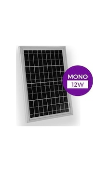 12 W Monokristal Güneş Paneli