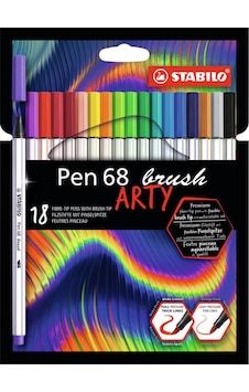 Stabilo Pen 68 Brushy Arty 18Li Fineliner Kalem 568-18-21-20 Stabilo Pen 68 Brushy Arty 18Li Fineliner Kalem 568-18-21-20