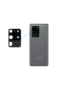 Samsung Galaxy Uyumlu S20 Ultra Kamera Camı Kamera Lensi Arka Kamera Camı Lensi Yapışkanlı
