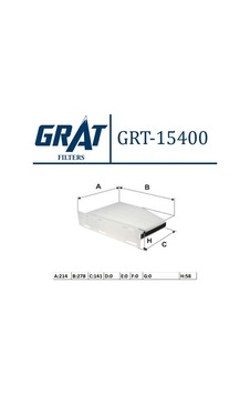 Polen Filtresi Karbonlu Grat Grt15400/c Golf Jetta Passat Oem 1k1819653b