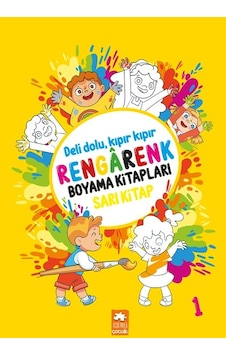 Rengarenk Boyama Kitapları - Sarı Kitap- Eksik Parça Rengarenk Boyama Kitapları - Sarı Kitap- Eksik Parça