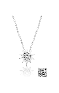 Papatya Silver Swarovski® Taşlı Yıldız Kolye Rodyum Kaplama 925 Ayar Gümüş - SUVPS00015 Papatya Silver Swarovski® Taşlı Yıldız Kolye Rodyum Kaplama 925 Ayar Gümüş - SUVPS00015