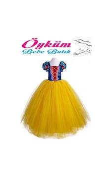 Öykünün Dünyası Pamuk Prenses Kostümü Sarı