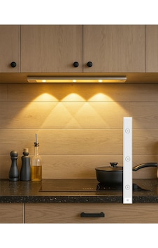 40 Cm Şarjlı Hareket Sensörlü Üç Renk Modlu Led Mutfak, Tezgah Arası, Raf, Beyaz Kasa Diğer 40 Cm Şarjlı Hareket Sensörlü Üç Renk Modlu Led Mutfak, Tezgah Arası, Raf, Beyaz Kasa Diğer