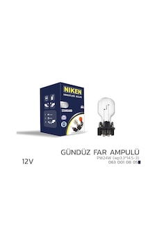 Niken 12v Pw24w Gündüz Far Ampulü Wp3.3 14.5-3 10 Lu