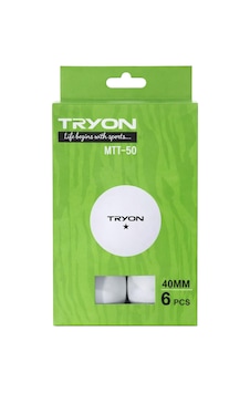 Tryon Mtt50 Masa Tenis Topu 6 Lı 1 Yıldız Beyaz Tryon Mtt50 Masa Tenis Topu 6 Lı 1 Yıldız Beyaz