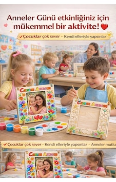 Canım Annem Ahşap Boyama Çerçevesi Boya Fırça Dahil Anneler Günü Hediyesi Kreş Okul Aktivitesi Canım Annem Ahşap Boyama Çerçevesi Boya Fırça Dahil Anneler Günü Hediyesi Kreş Okul Aktivitesi