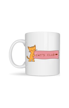 Hemengo Cat S Club Kedi Desenli Porselen Kupa Model 68 Sevimli Turuncu Kedi Figürlü, Kahve & Çay Kupası, Kedi Diğer Hemengo Cat S Club Kedi Desenli Porselen Kupa Model 68 Sevimli Turuncu Kedi Figürlü, Kahve & Çay Kupası, Kedi Diğer