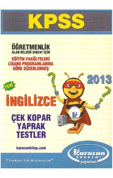 Karacan Akademi Kpss İngilizce Çek Kopar Yaprak Testler