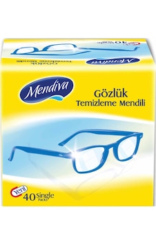 Mendiva Gözlük Ekran Ve Cam Temizleme Mendili 40' Lı 5 Adet