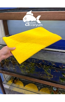 Premium Biyolojik Sünger İnce Gözenekli 45cmx30cmx2cm Premium Biyolojik Sünger İnce Gözenekli 45cmx30cmx2cm