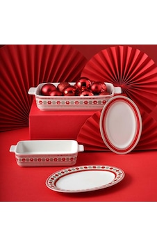 Lexroo Hollie Yılbaşı Büyük Boy Fırın Tepsisi 5x19x5,5 Cm Çok Renkli Lexroo Hollie Yılbaşı Büyük Boy Fırın Tepsisi 5x19x5,5 Cm Çok Renkli