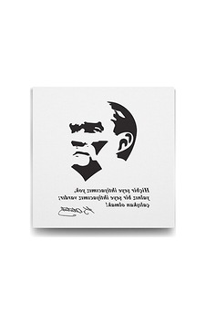 40x40 Cm Atatürk Sözleri Kanvas Tablo - %100 Pamuk 40x40 Cm Atatürk Sözleri Kanvas Tablo - %100 Pamuk