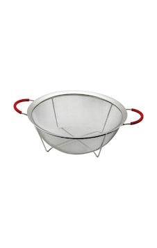 28cm Tel Sepet Metal Süzgeç Silikon Kılıflı Kulp Metal Çerçeve - Çok Renkli