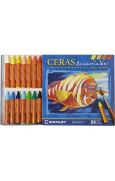 Manley Mnq-0424 Su Bazlı Mum Boya 24Lü Manley Mnq-0424 Su Bazlı Mum Boya 24Lü