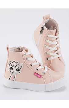 Denokids Kedicik Pembe Kız Sneakers Pembe