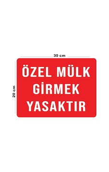 Metal Özel Mülk Girmek Yasaktır 20cm X 30cm A4 Büyüklüğünde Uyarı Levhası Yönlendirme Tabelası Metal Özel Mülk Girmek Yasaktır 20cm X 30cm A4 Büyüklüğünde Uyarı Levhası Yönlendirme Tabelası
