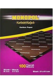 Monopol Karbon Kağıdı 100lü Siyah