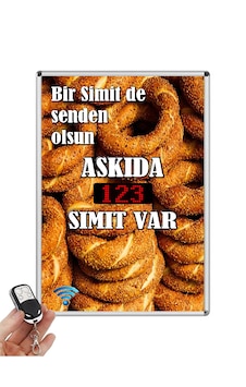 Askıda Simit Led Sayıcı Uzaktan Kumandalı