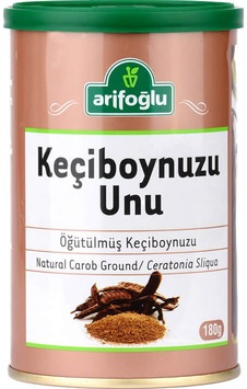 Arifoğlu Öğütülmüş Keçiboynuzu Unu Silindir Teneke 180 G
