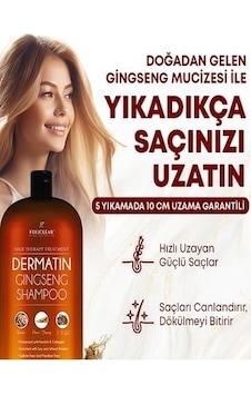 Gees Global Dolce Dökülmeyi Engelleyen Yıkadıkça Uzatan Etkisiyle Dermatın Gingseng Shampoo X 2 Ad Gbzs