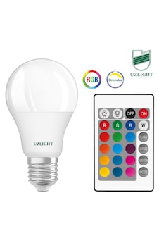 Uzlight Uzaktan Kumandalı 10 Watt Rgb Led Ampul E27 Beyaz Işık Uzlight Uzaktan Kumandalı 10 Watt Rgb Led Ampul E27 Beyaz Işık