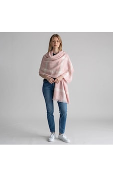 Kadın Ekose Desenli Yumuşak Kaşmir Hisli Omuz Şalı - 70x190 Cm Pembe Kadın Ekose Desenli Yumuşak Kaşmir Hisli Omuz Şalı - 70x190 Cm Pembe